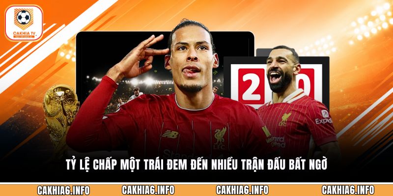 Tỷ lệ chấp một trái đem đến nhiều trận đấu bất ngờ